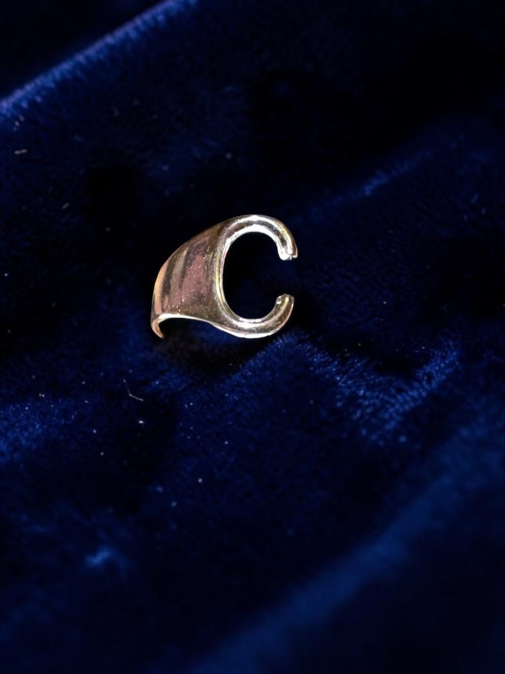 925 Silver Open C-Shape Some Adjustable Ring size 5